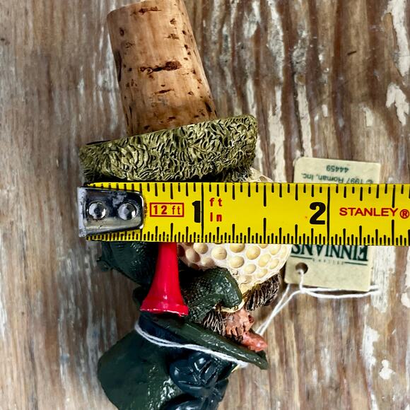 Vintage 90s Irish Leprechaun Golf Blarney Stone Declans Finnial Wine Stopper NEW - Picture 10 of 11